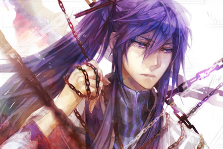 Anime Boy With Purple Hair