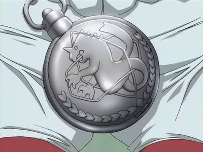  Edward Elric is holding his pocket watch~!