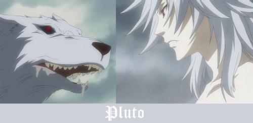  i change my answer. now i'm putting Pluto.he has white hair and he can turn into a dog.hes from black butler