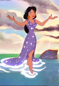 Yeah. You type in "Jasmine sparkly dress" on Google Images and it's the first thing you see. But here you go.