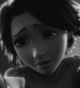 I think i never cried through any movie. But to me Tangled just make the difference. The saddest i've never seen is when i see Flynn died in Rapunzel's hands. it's just so hard to accept a wonderful character like him has to die, well that doesn't seem fair. When i see the wound on his stomach i started tearing up. that for me is the strangest feeling i ever had. I know they would have a happy ending like others but the way Rapunzel and Flynn express their emotions makes me feel like he will never come back. But in the end it turns out well he comes back to life and then they live happily ever after like what he said, i was like oh phew. to be honest, i feel great to tear up in the cinema through an animated movie    