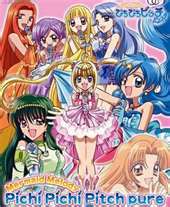 all the mermaids from mermaid melody all have long hair in their mermaid form