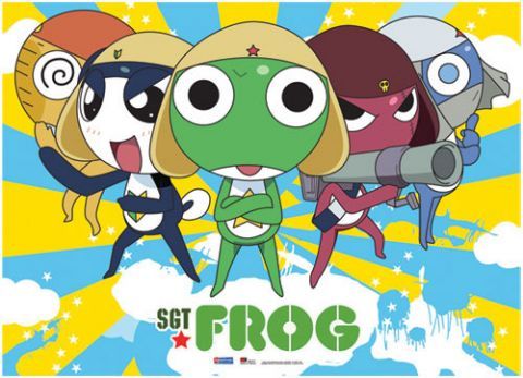 Anime:
Sgt. Frog

Description:
Comedy + Alien Frogs + Humans = Total Awesomness!