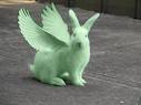  My resolution is To try to stay up late Spotting flying mint bunnies.Period *sees pic* o_O