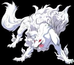 Sesshomaru as a full demon wolf. ^_^