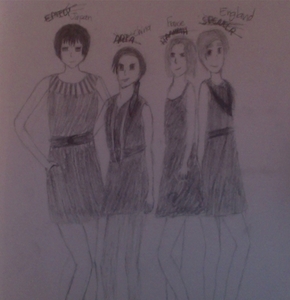  While drawing this. [i]I had the urge to draw the PLL poster with 헤타리아 characters...[/i]