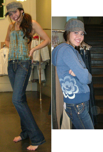  miley wearing a jeans hope anda like it