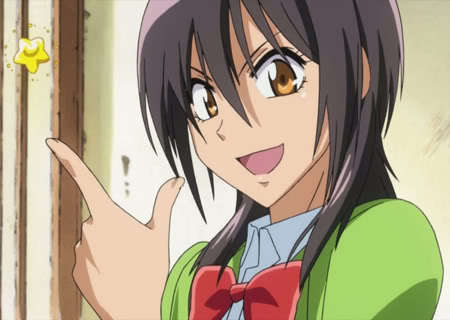 Misaki from Kaichou wa Maid-sama.

She seems really girly since she works in a maid cafe and all, but she is the farthest thing away from girly.