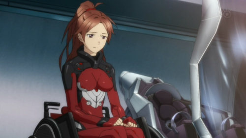  Ayase shinomiya from guilty crown She can't walk but she still is a great fighter with her wheelchair, she did knock out the main character shu with just one blow.