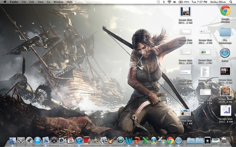 Lara Croft. Bask in the epicness. (Old screenshot is old.)