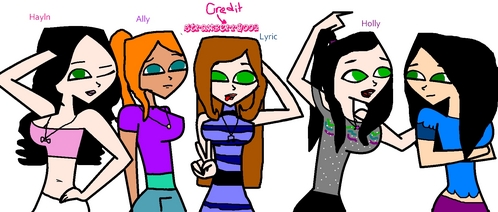  Name:........Lyric Her Stupid moment: cantar TGIF REALLY loud and her secret crush is all like WTF!?!?!?! Pic: shes the one doing the peace sign it's the curret one Name: azevinho, holly Moment of Stupidness: Holly's a really pranky girl so the stuipidess thing shes done is probley went a prank of her own pranks her [slime from walking in a door] pic: seguinte to Lyric Name: Alex SM: she wears contacts and one dia she forgets to put them in and shes pretty much blind so she has wear this huge glasses just so she can see Pic: seguinte to azevinho, holly