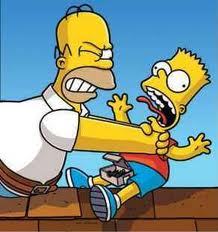  I like it when Homer strangles Bart. I find that funny. Dont ask me why. I Amore Homer and bart