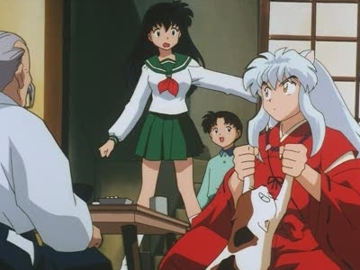  darn, there are so many awesome InuYasha episodes, i dunno which one. one of my faves: Gap between the ages