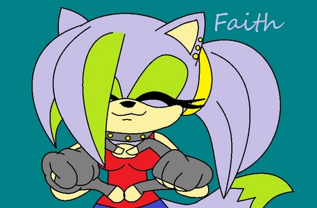  name: Faith species: Hedgewolf Age: 18 mother: Hope the بھیڑیا Father: Scourge the hedgehog Bio: she is a outgoing person and is NOT afraid to speak her mind, sometimes that leads her into trouble, but yet she manage's to get out of a fight without that many bruises, She acts tough but is acually really sensitive about her feelings, when taunted یا mocked she charges in not thinking of what she's doing and mostly is the one who gets caught in traps, but there is 1 person who wooould never leave her side no matter what happens, his name is Nitro the Hedgehog he is sweet and quiet around most people except for Faith he has a huge crush on her but she nevers notices (oh noes a one-sided love D'8) she had to grow up in lots of foster homes because her acual house was "unfit for her to live in" she doesn't know her parents that well andd had a terrible life, but always stayed on the bright-side of things to cheer her up attack moves: Full-moon crusher, shadow tornado, phsyco thunder, tornado kick, and giga homing attack sexuality: straight