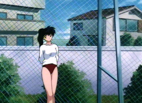  Kagome with a ponytail :P p.s. easy on the कैप्स kay?