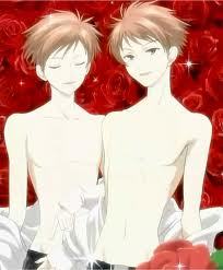  Hikaru and Kaoru shirtless... what lebih could i want?!