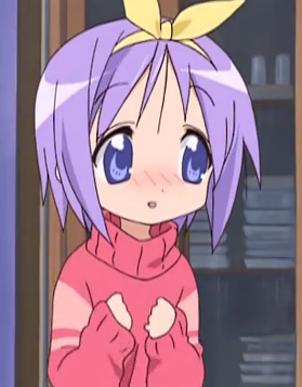  Hiiragi Tsukasa-chan from Lucky Star! she has purple hair!