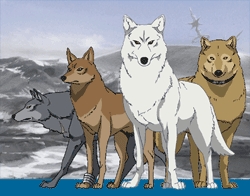  mine are the 狼 from wolf's rain