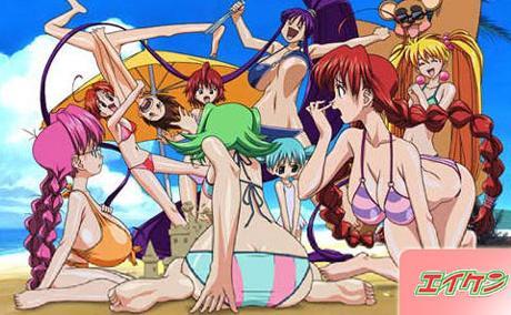  An animé called Eiken its basically about a guy joining a group called The Eiken club ou something. All the members have huge breasts LIKE AS BIG AS A CAR, citron SHAPED BREASTS AND HUGE BUTTS. No plot what so ever