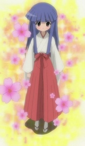  Furude Rika from Higurashi no Naku Koro ni. Her body is ten or so, but her soul is over a hundred.