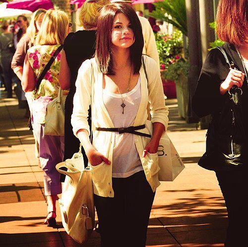 Selly with a necklace