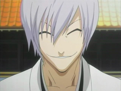  شراب, ٹھیکی from Bleach ^-^ (his hair is actually silver, thus is why his name is Gin: meaning silver...but...close enough X3)