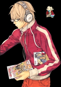 I am surprised that nobody has posted Takagi from Bakuman. I wears them flipping 24/7