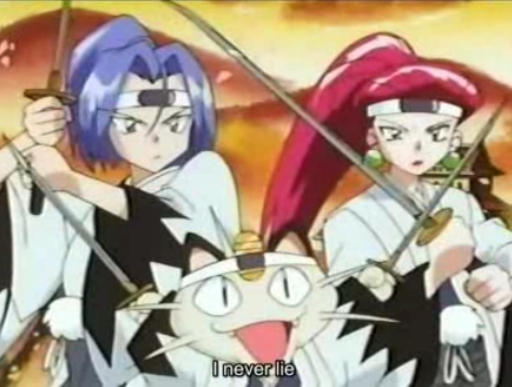 Any Scene I want..wow,that's going to be a tough choice..but here's a Picture of Rocket-Gang from Pokemon! (Kojiro (James),Nya-kun (Meowth) and Musashi-san (Jessie) XD!)