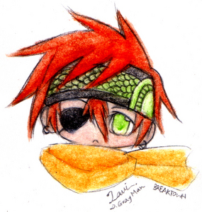  Lavi from D.Gray-Man He look so cute as a Чиби