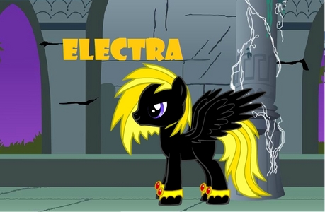  May anda draw Electra? Without the rings on her hooves though. :3