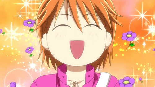 Kyoko has orange hair :)