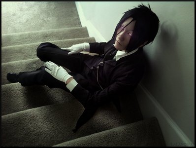 A very amazing and talented acquaintance of mine cosplaying as Sebastian Michaelis from Kuroshitsuji~

You can find her(yes, her xD)on deviantart. Her username is Lalasosu2~

She is a beautiful person and a wonderful cosplayer~