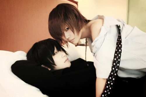  Takano and Ritsu cosplay!!! (or Hiroki and Nowaki because it's almost like them) And Hell YEah!!! The two of them are boys!!! cosplay level- YAOI!!! *nosebleed*