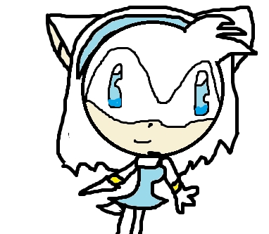this is snowwy she is kinda a twin with amy but she was born on the same date but many years later she is amys sister from the futer she has snow powers she looks like amy but is blue and is white
she is my only character that is amys twin 