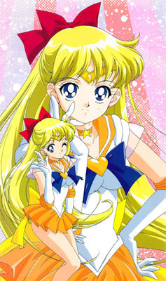 Sailor Venus has pretty hair