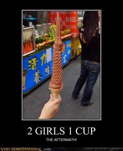 2 Girls 1 Cup ... Face it. आप saw this coming a mile away.