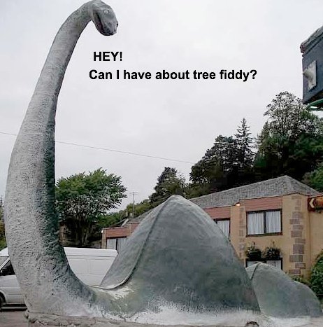  Go up to him and say "I need about arbre fiddy."