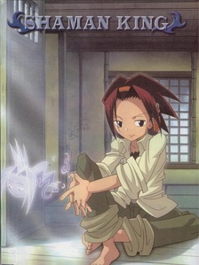  Hmm. How about Yoh Asakura from Shaman King. He appears in all the episodes though. i think..so that is. ^^"