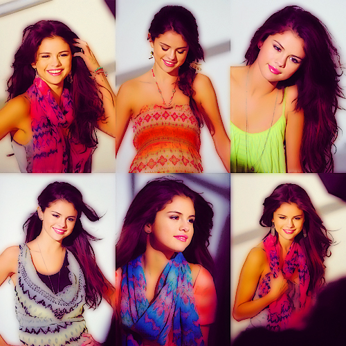  DRESS Colors（色） Selena is sooo colourful..<3 _Orange _Pink _Grey _Blue _Greenish (sea blue)