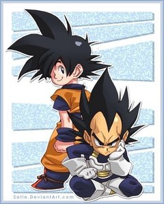 goku and vegeta are good figthing teachers there sons were there pupils