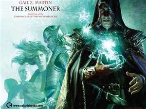  Chronicles Of The Necromancer oleh Gail Z. Martin (start with The Summoner) - it's set in medieval times and there's a Prince on the run for being falsely accused of murdering his parents oleh his brother and he can talk to spirits as well - I loved it! :)