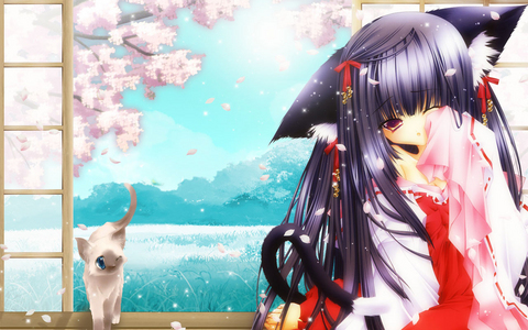 This adorable neko girl it reminds me of me