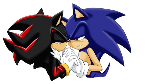 does sonadow count? its sortve an anime thing, since its sonic and shadow.  :3   * me gusta*

 MY PARENTS CANT KNOW THAT I LOVE SONADOW. OR ILL BE BANNED. whenever my mom uses my laptop i always ahve to change it. im gonna change mine to trollface. lol. or any other meme faces.  :3 not 4 evar alone. it scares the shit outta me!