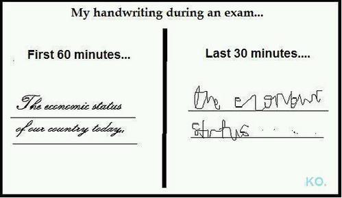  It Depends!!:P About my real handwriting..I प्यार it!!I usually get full marks on handwriting.