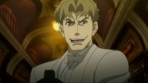 Thank you! Fuck you! The villian has arrived! XD
I love a lot of anime villains but I just had to post Ladd because of that quote lol