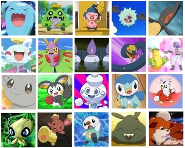  My 상단, 맨 위로 20 Pokemon Charatcers.
