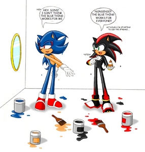  Shadow and Sonic r bored! (it doesnt say how made it...but i found it on 谷歌 由 typing Sonic and Shadow are bored and it is also on this spots somewhere)