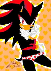  "I came out as Knuckles before, but I'm mais Shadow. It claims I'm a smart ass, giving me Jet abilities, but I'm mais curle than anything. How dare it! Not that i don't mind being a sexeh beast, but really? everyone wants to be Shadow! I wanna be someone else!"