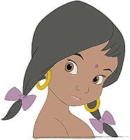 You are so cute! maybe Jasmine for your look-a-like....I personally thought of the little girl from the Jungle Book when I first saw your photo.