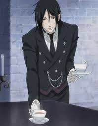  THE MOST AWESOME Слоган EVER ^^ AND I'M NOT KIDDING...... "i'm just one hell of a butler" from sebastain which is from Black Butler (Тёмный дворецкий)